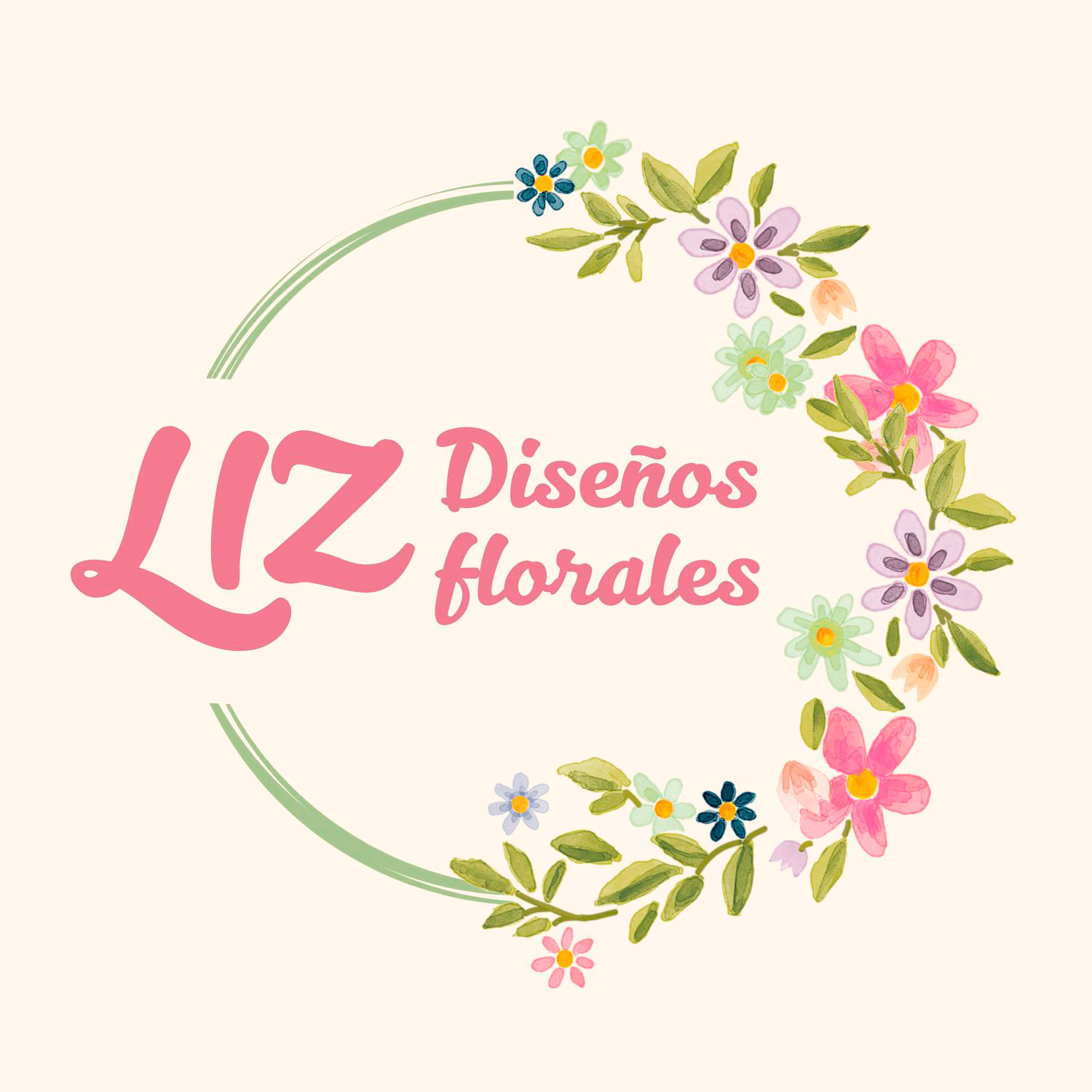 Logo Liz Diseños Florales